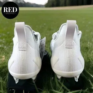 Adizero Electric+ Football Cleats White Sliver IE3284 - Men\'s Size 8.5 Adidas Adizero Electric+ Football Cleats White Sliver IE3284  main image 4